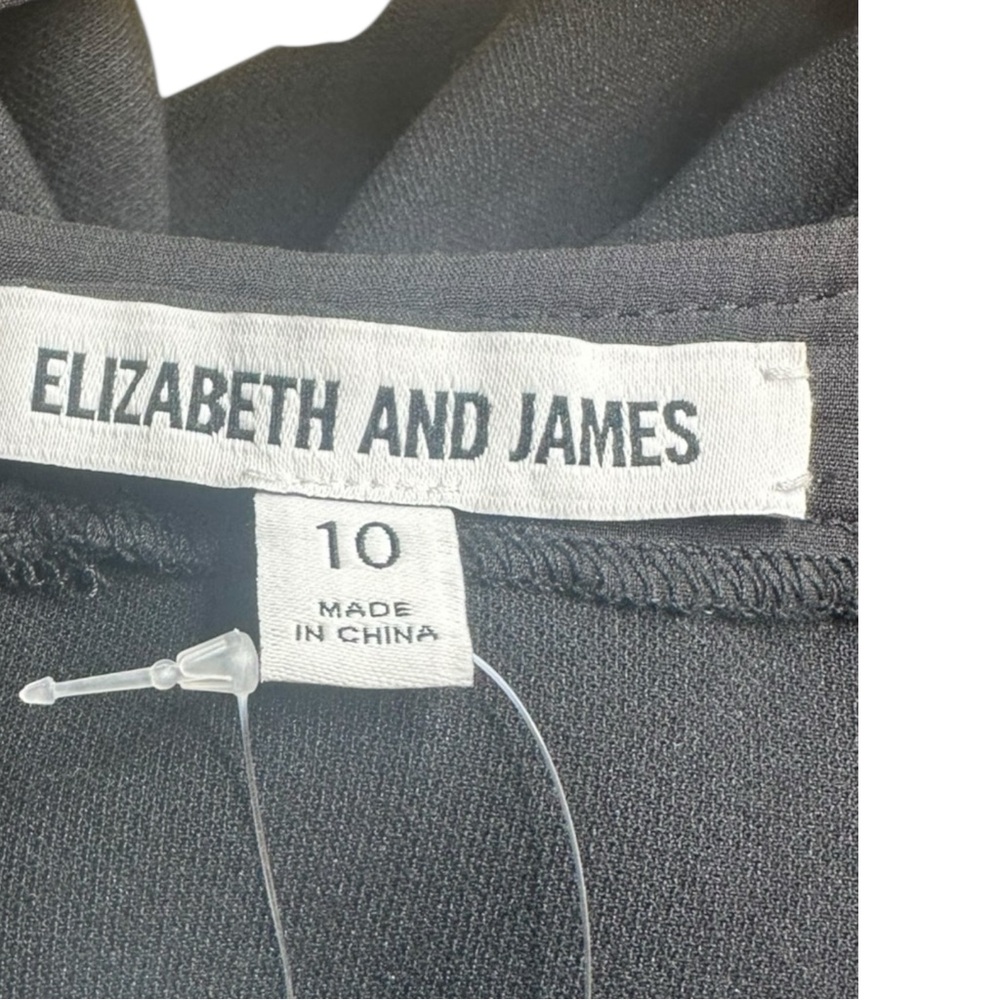 Elizabeth and James Black Mini Dress Size 10 I0354 - Picture 8 of 11
